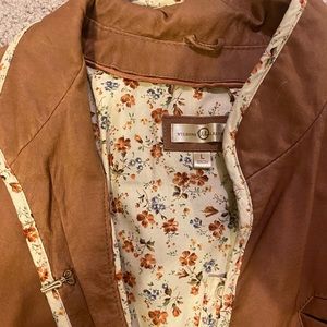 Wilson’s Leather jacket with floral lining